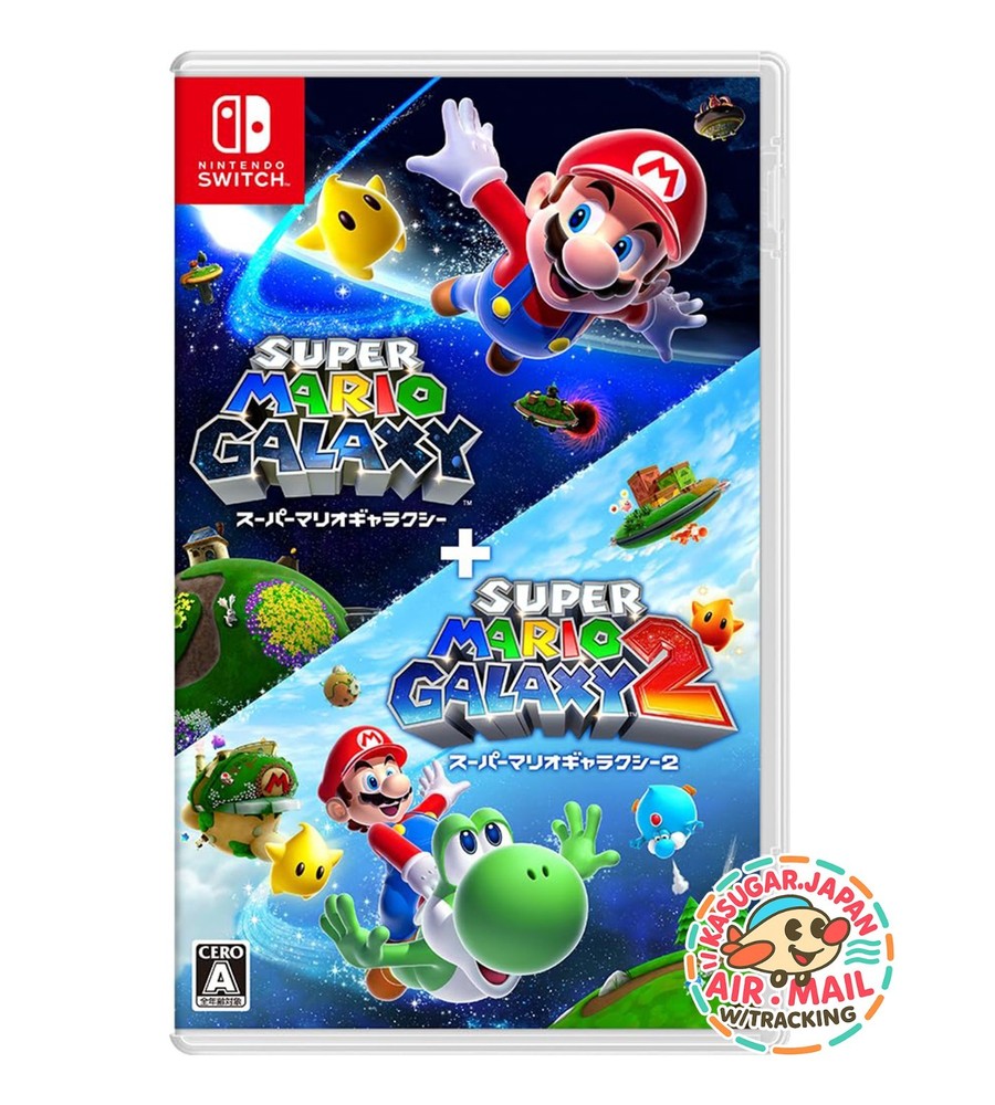 Super Mario Galaxy 1 + 2 Switch Games English Sub Multi-Lang from Japan w/Track.