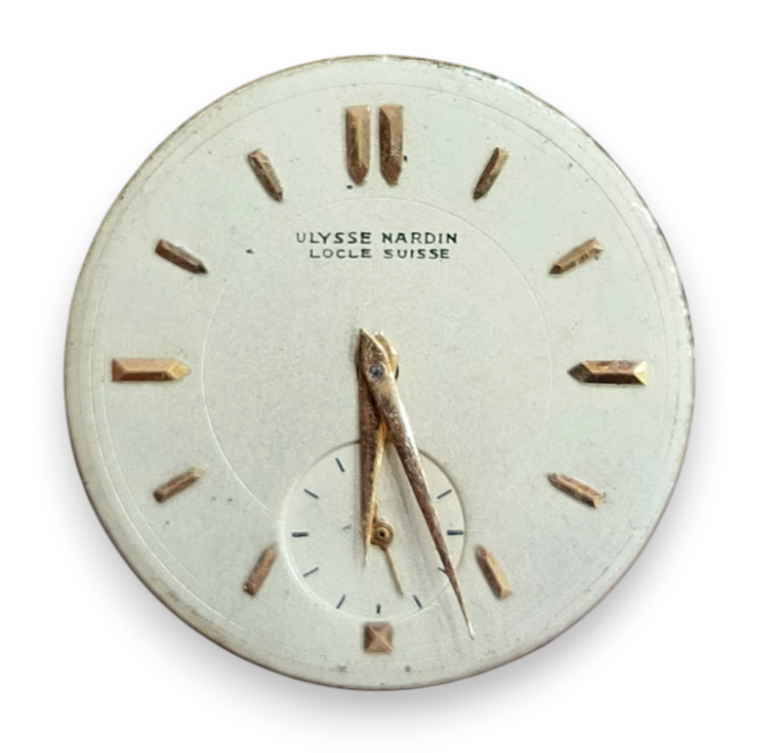 Vintage Ulysse Nardin Watch Movement with Dial – For Parts or Restoration