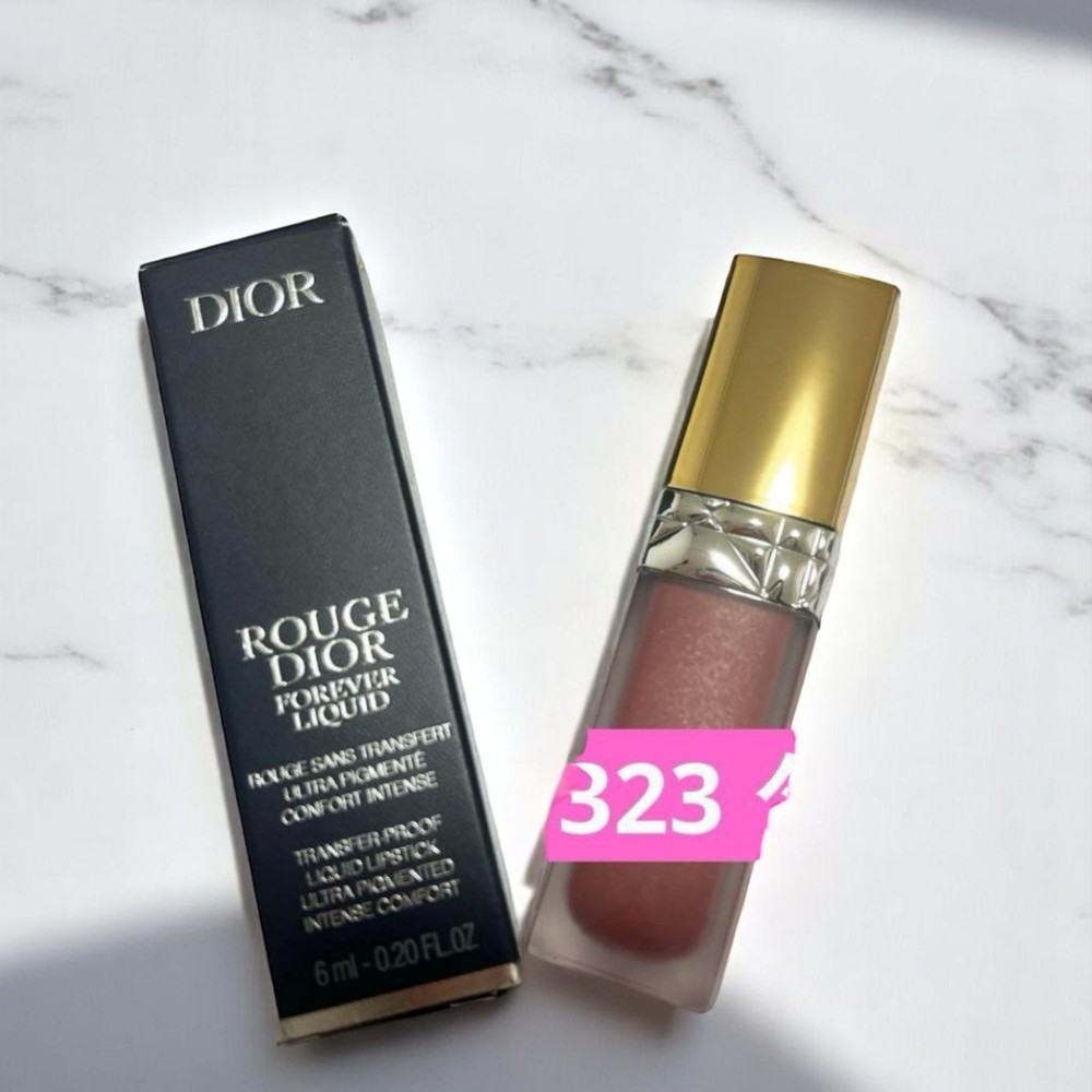 Christian Dior Rouge Forever Liquid 323 Dazzle Holiday Limited Edition Lipstick