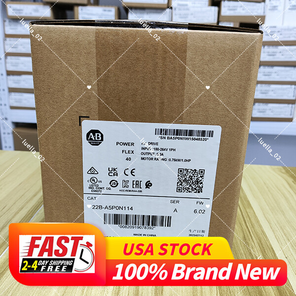 AB 22B-A5P0N114 PowerFlex 40 AC Drive 240VAC 5A 1HP 22BA5P0N114