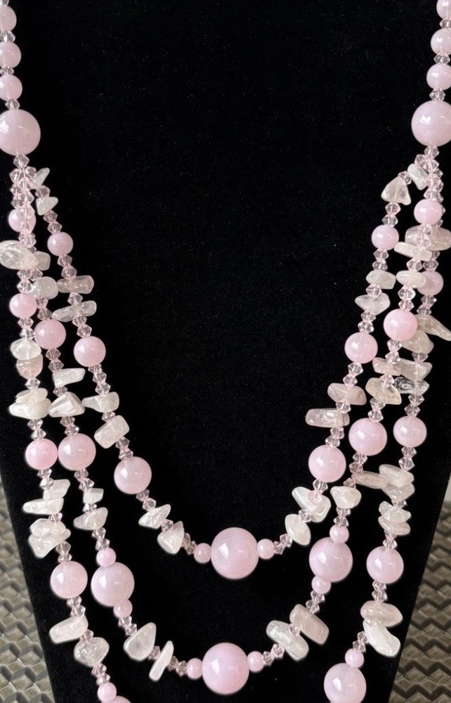 Natural Rose Quartz Necklace