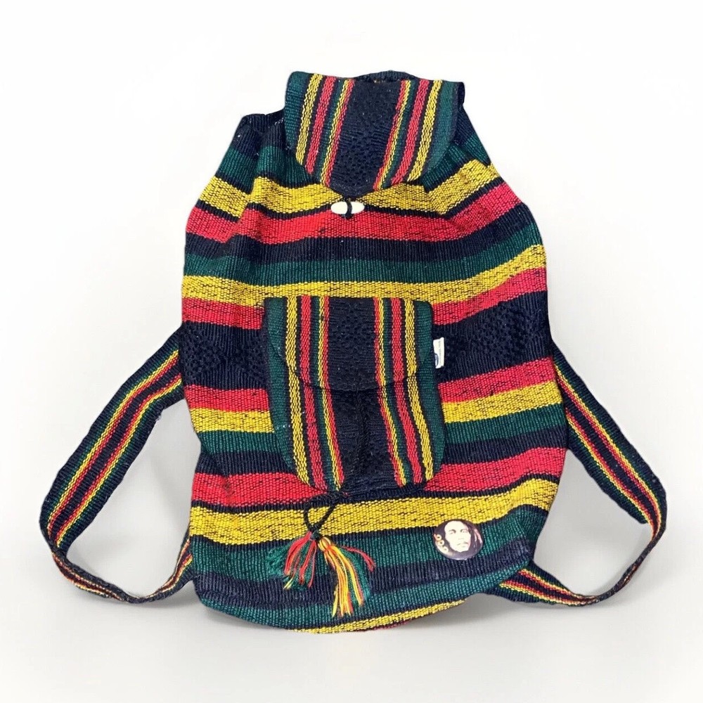 Lillo Boho Woven Backpack Hippie Reggae Style Artisan Bag
