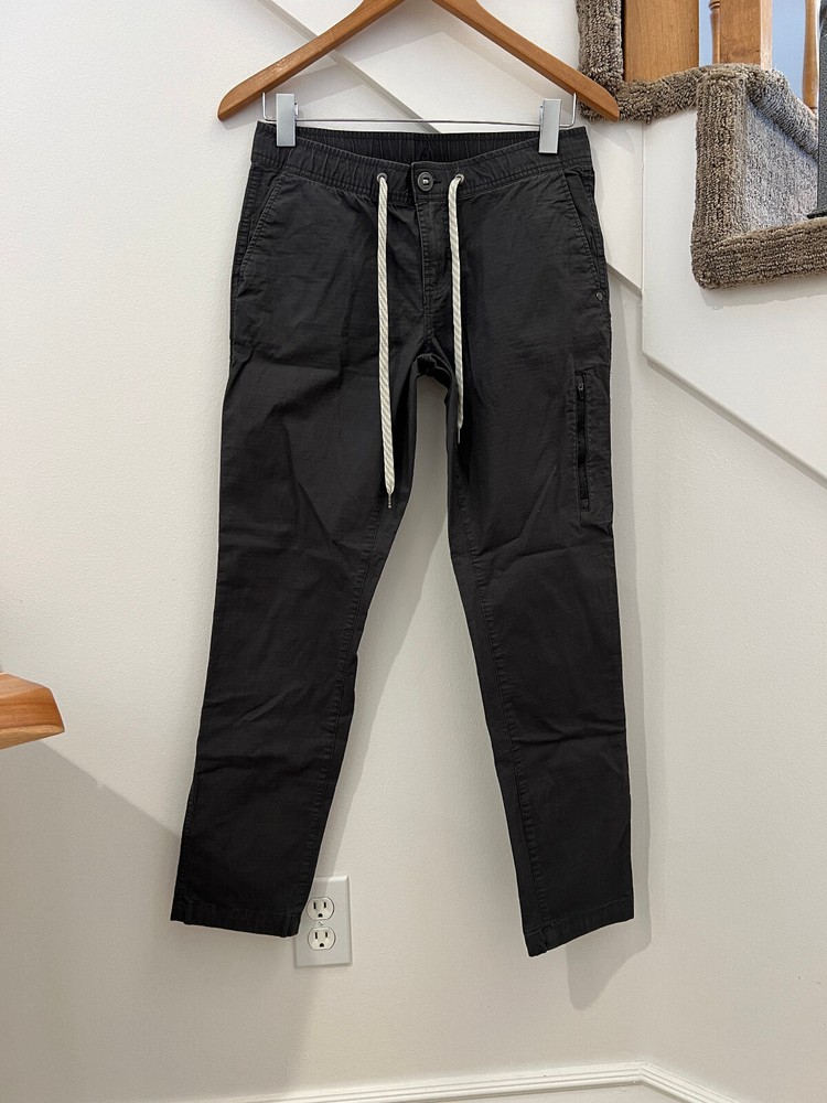 Vuori Ripstop Charcoal Drawstring Pants Women's Size Small