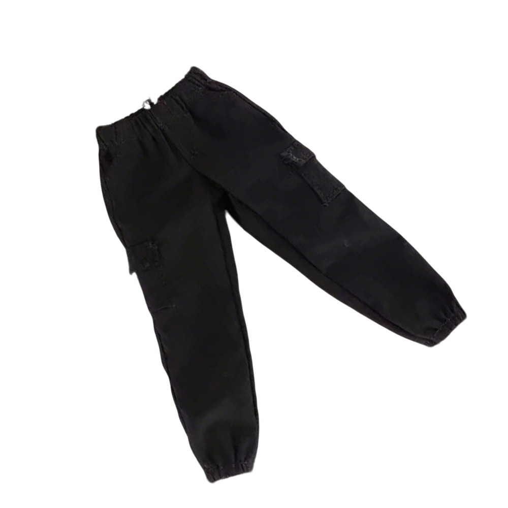 1/12 Scale Black Combat Pants Trousers Model For 6