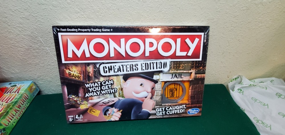Hasbro Monopoly Cheaters Edition Board Game E1871 Fun Strategy Game