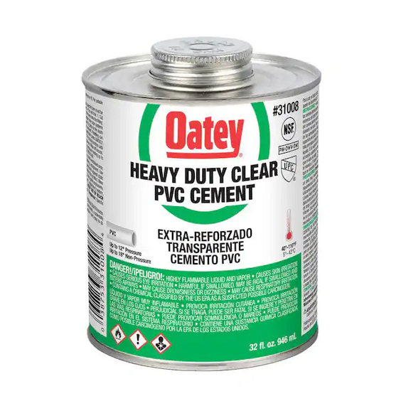 32 oz. Heavy -Duty Clear PVC Cement