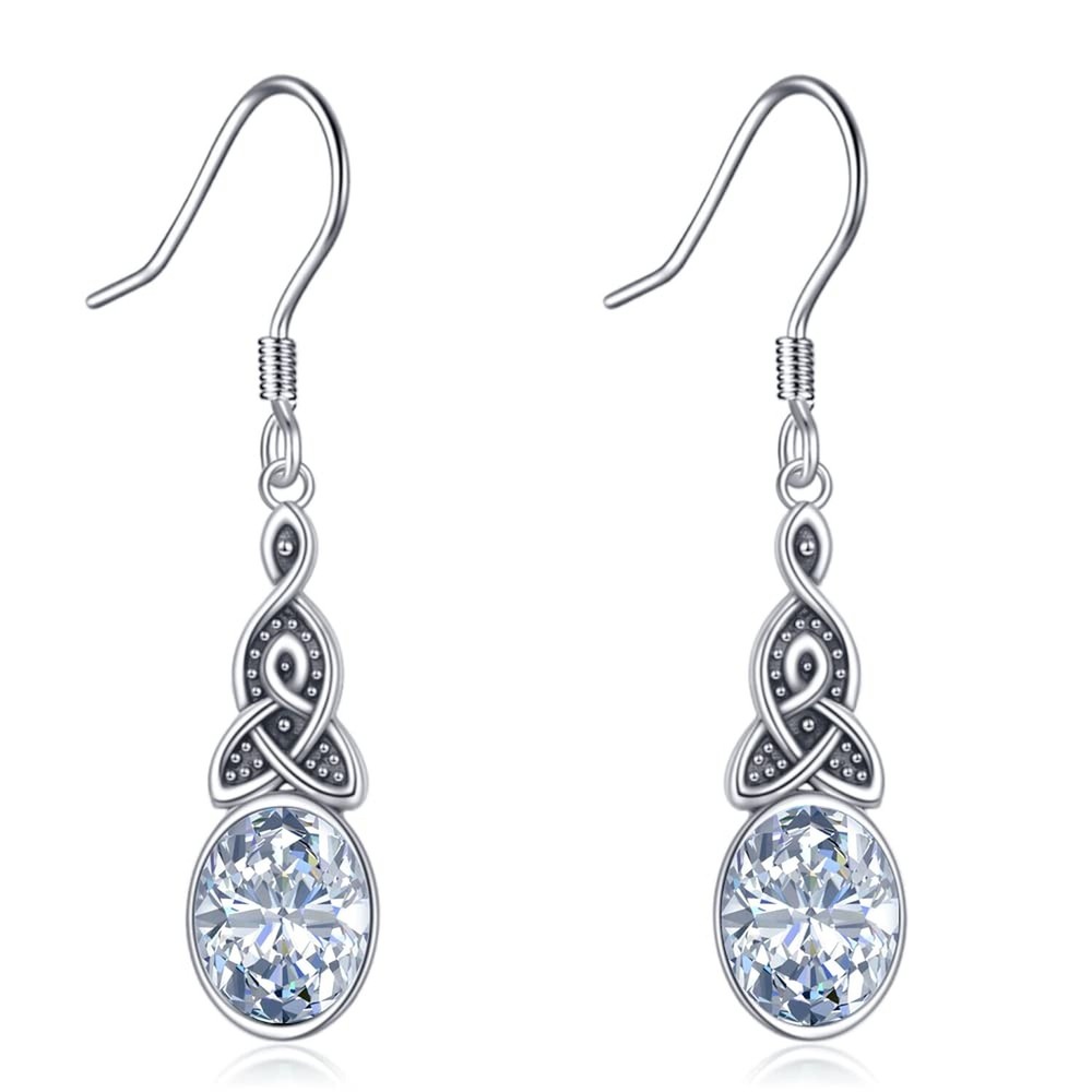 AOBOCO Celtic Earrings for Women Sterling Silver Boho Hook Earring Birthday J...