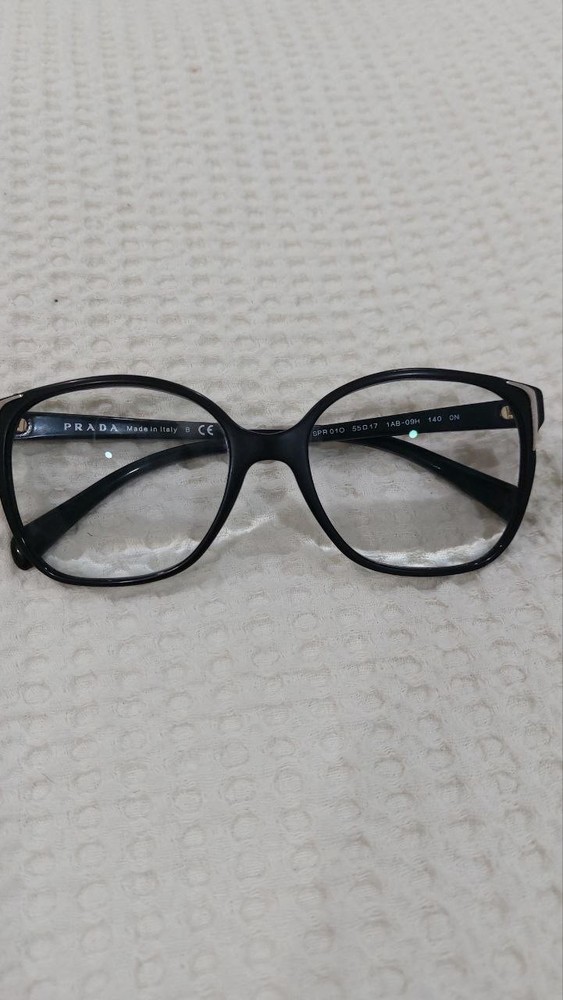 Prada SPR010 Black Sunglasses for Women 55-17-140 1AB-09H