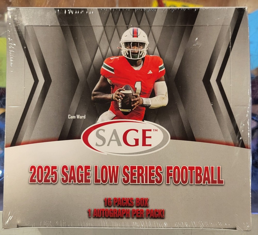 2025 Sage Football LOW Series Factory Sealed Hobby Box 16 Autographs