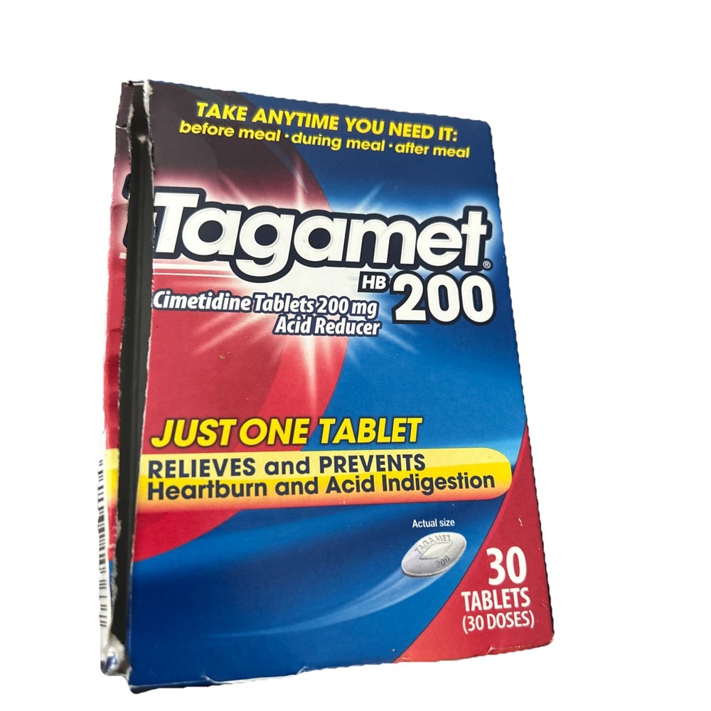 Tagamet Heartburn and Acid Reducer 200mg Tablets 30 Ct Exp 12/2026