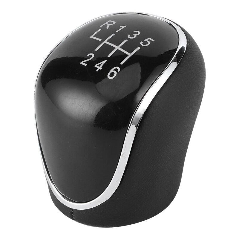 Leather 6 Manual Car Gear Knob Lever for Automotive Upgrade