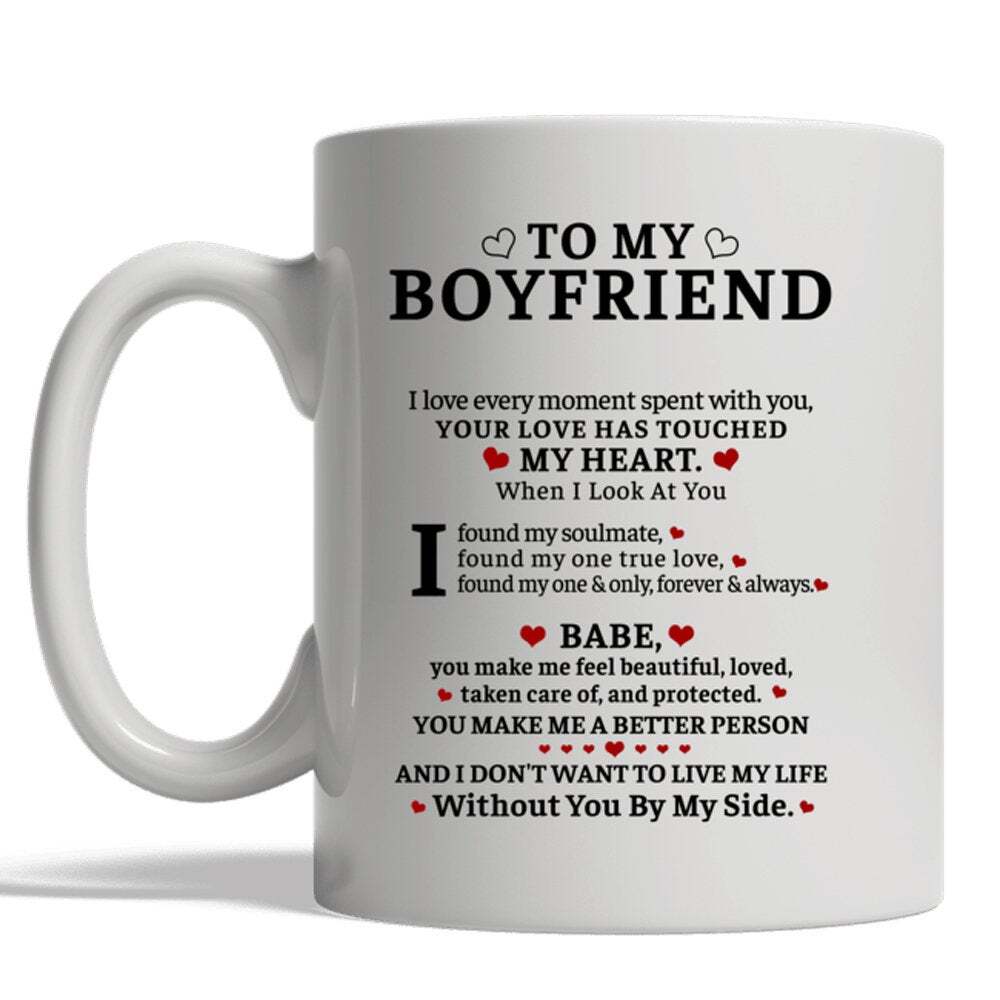 Gift For Boyfriend You Make Me A Better Person Mug Personalised Mug Mug Cup