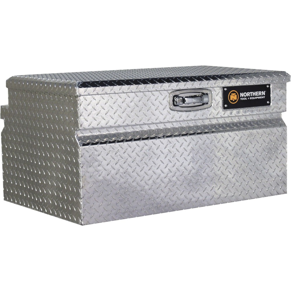 Northern Tool Wide Chest Truck Tool Box, Aluminum, Diamond Plate, Pull Handle