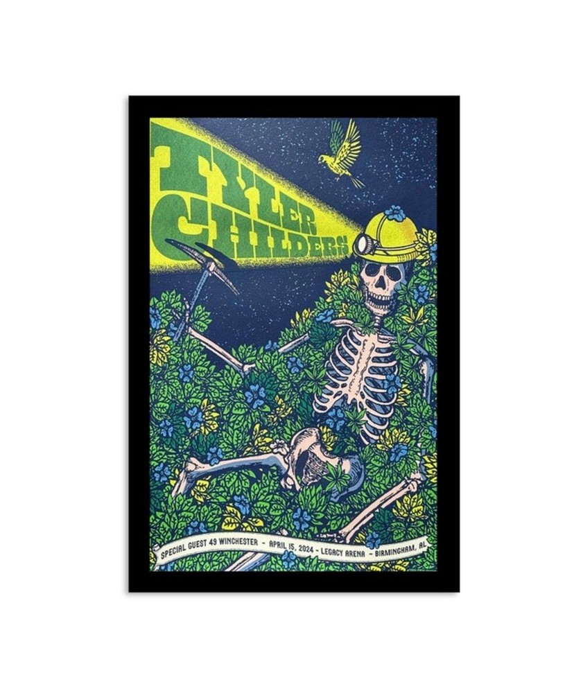 Tyler Childers Apr 15 2024 Birmingham AL Concert Poster Home Decor No Frame
