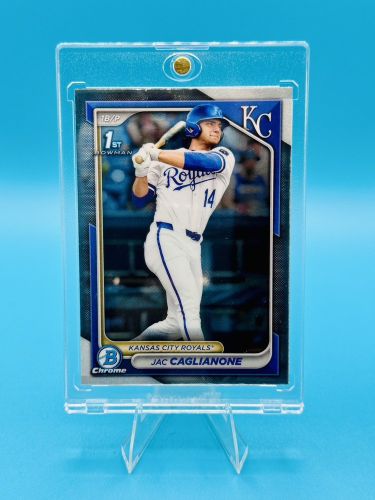 JAC CAGLIANONE - 2024 Bowman Draft Lot - 1st Chrome (2), 1st Paper (2), 3 Insert