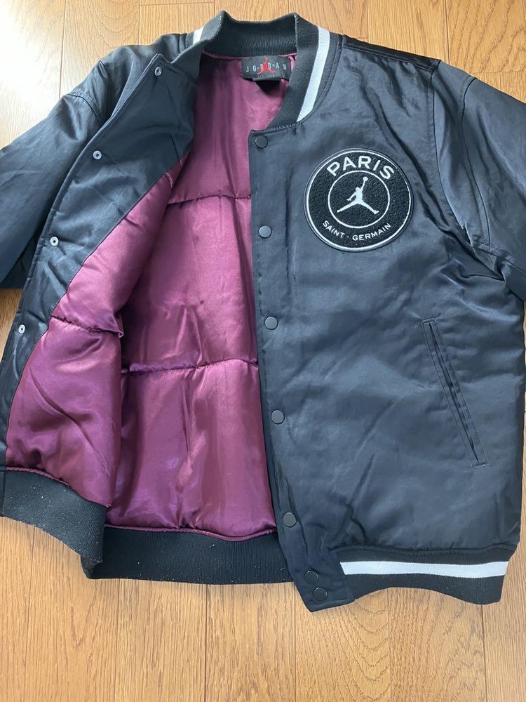Air Jordan PSG Jacket L Purple Lined Soccer Fan Wear New Limited Edition