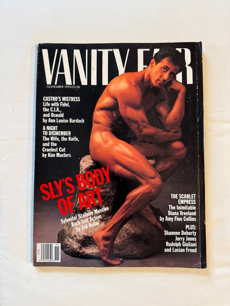 RARE Vanity Fair Magazine November 1993 - Sylvester Stallone Cover - Annie Leibo