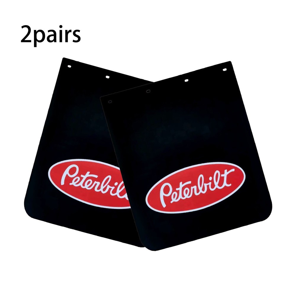 24x30 Black PVC Polymer Mud Flaps for Semi Trucks 2 Pairs