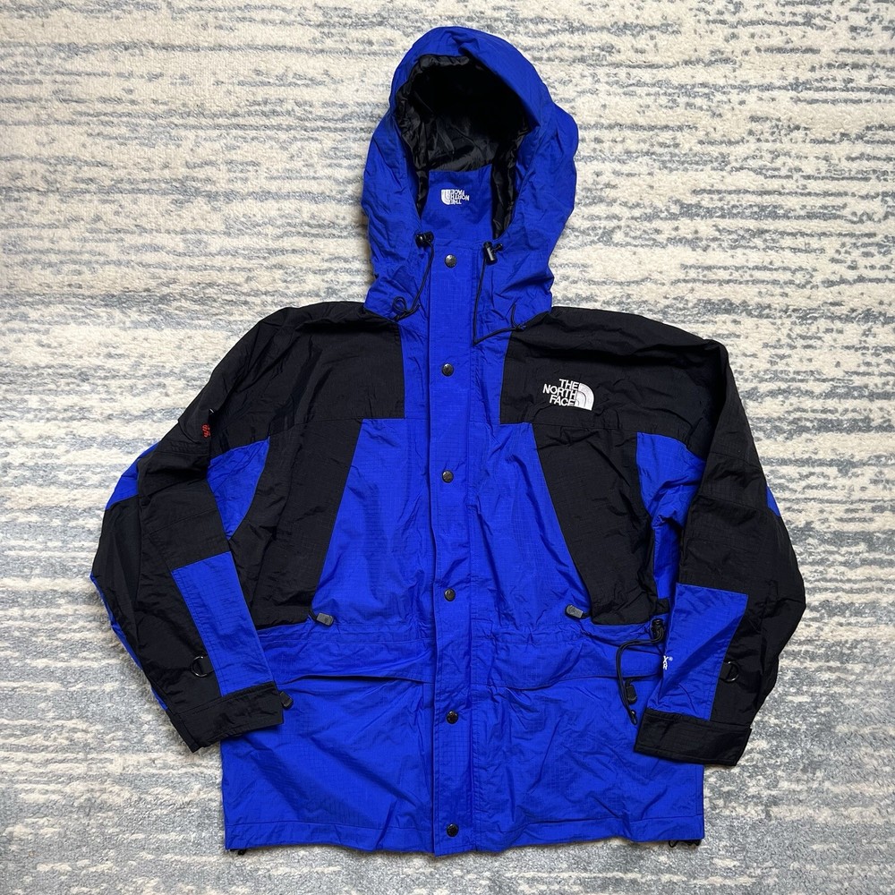 North Face Goretex Medium XCR Summit Series Waterproof Jacket Blue