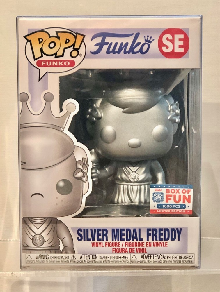 Funko Pop! SILVER MEDAL FREDDY Box of Fun SE - Ltd Ed 1K w/Soft Protector, 2021