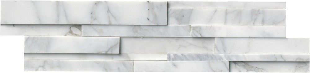 MSI 6x24 Calacatta Marble Honed Hardscape Wall Tile LPNLM624-3DH-PLT
