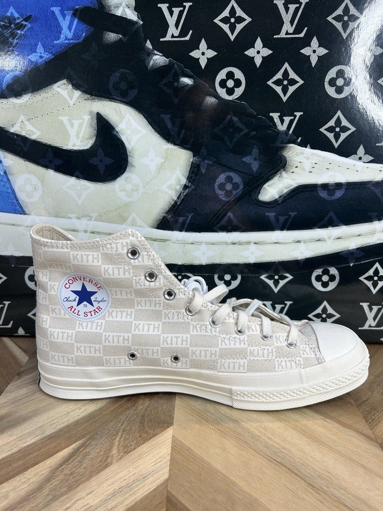 KITH x Converse Chuck 70 High Off White Monogram OG Size 11.5 Rare 2019