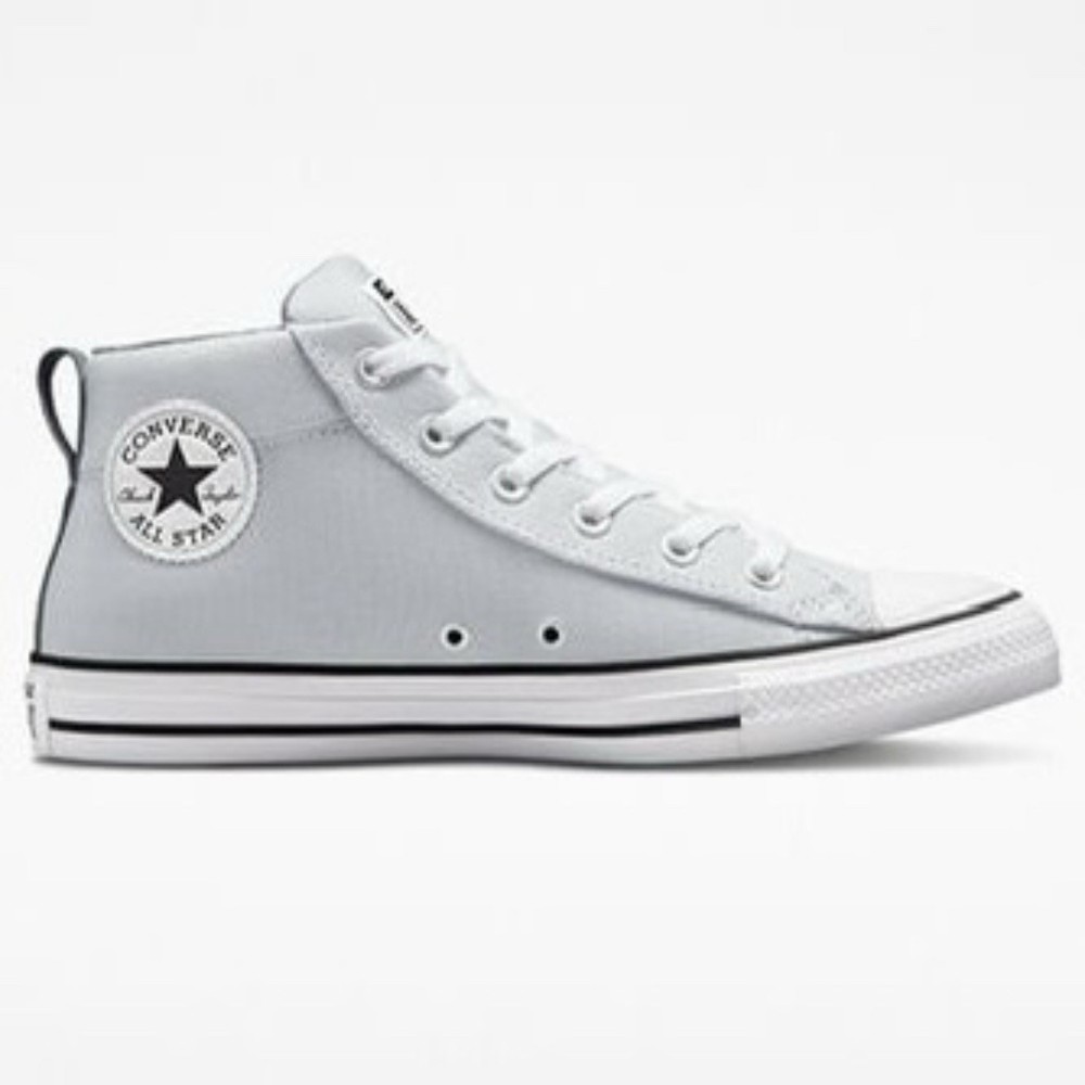 Converse Chuck Taylor CTAS Street Mid Ghosted / Lunar Gray A03453F Mens Size 12