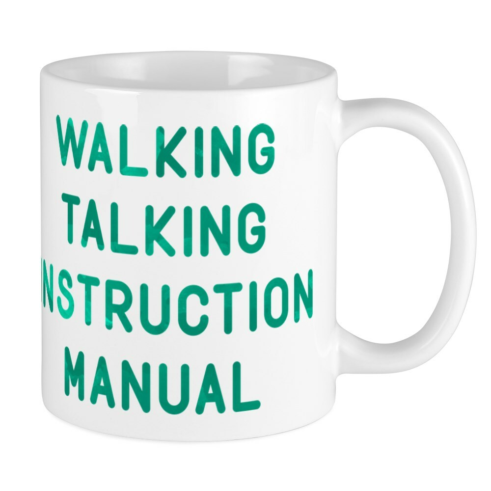 CafePress Walking Talking Instructional Manual Mug 11 oz Ceramic Mug (25569910)