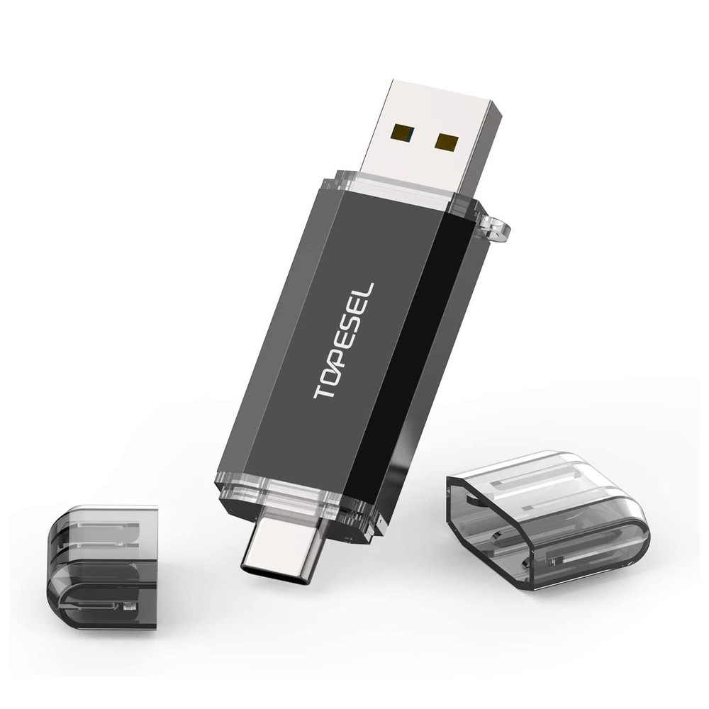 Type C 256GB USB C Flash Drive Dual 2-in-1 USB C Thumb Drive USB 3.0/3.2 Gen1...