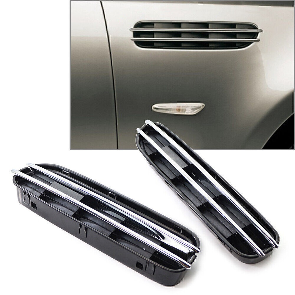 1 Pair Side Fender Grille Vent Air Flow Grill For BMW 5 Series E39 E60 E61 M5