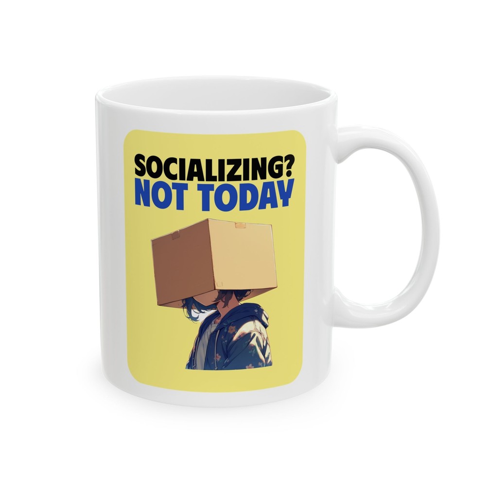 Introvert Anti Social Funny Anime Mug,