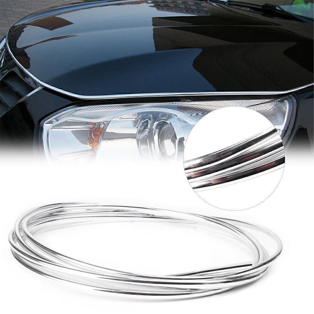 1x 10FT/3M Car Chrome Door Guard Scratch Protector Molding Strip Trim Cover