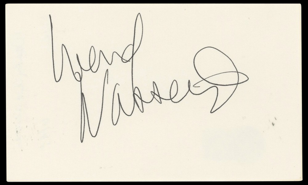 Wendy Wasserman Life with Mikey Authentic Signed 3x5 Index Card BAS #BP50631
