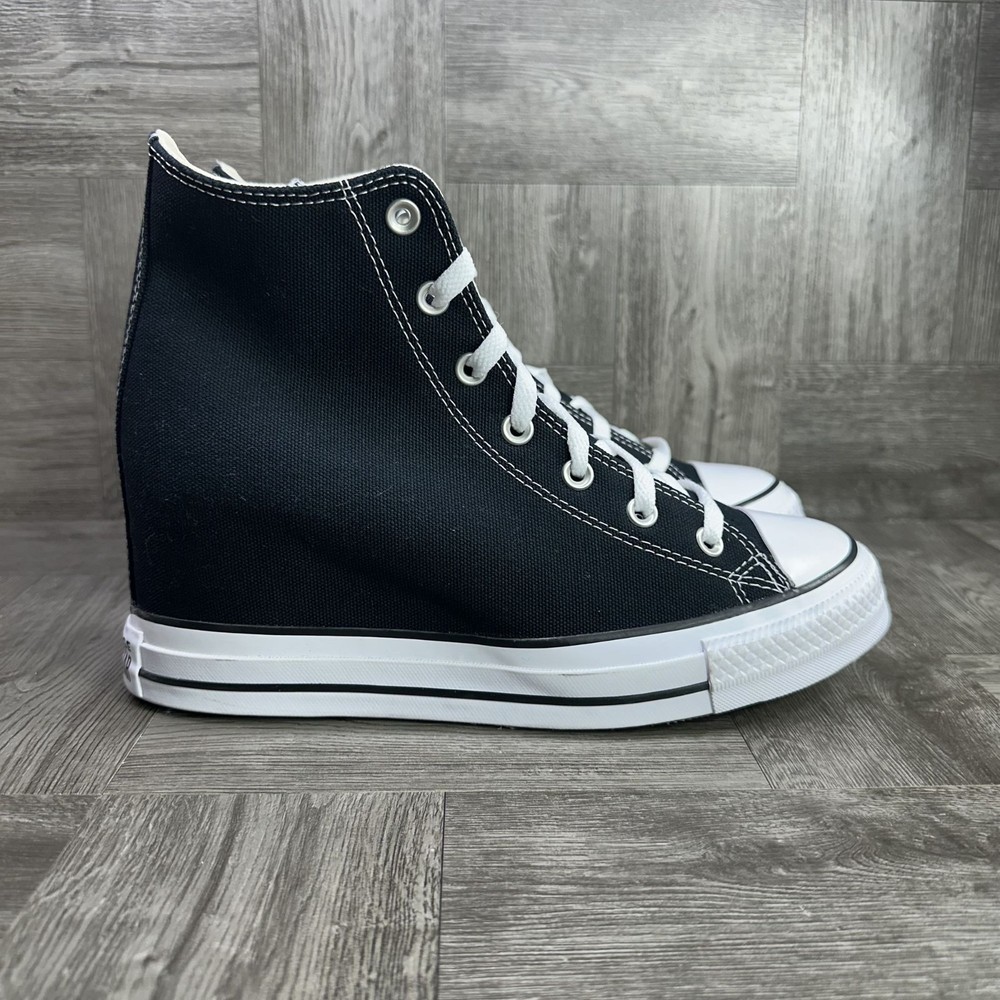 Converse CTAS Classic Wedge Women's size 9.5 Black White Shoes