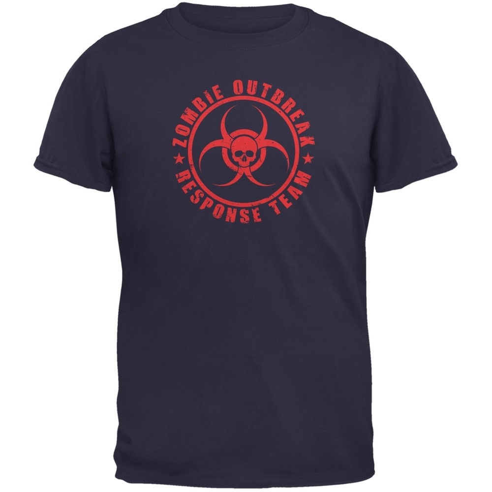 Zombie Response Team Navy Adult T-Shirt