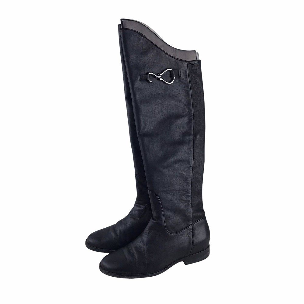 Cole Haan Women's Black Over The Knee Riding Boots Equestrian H10 D32284 7