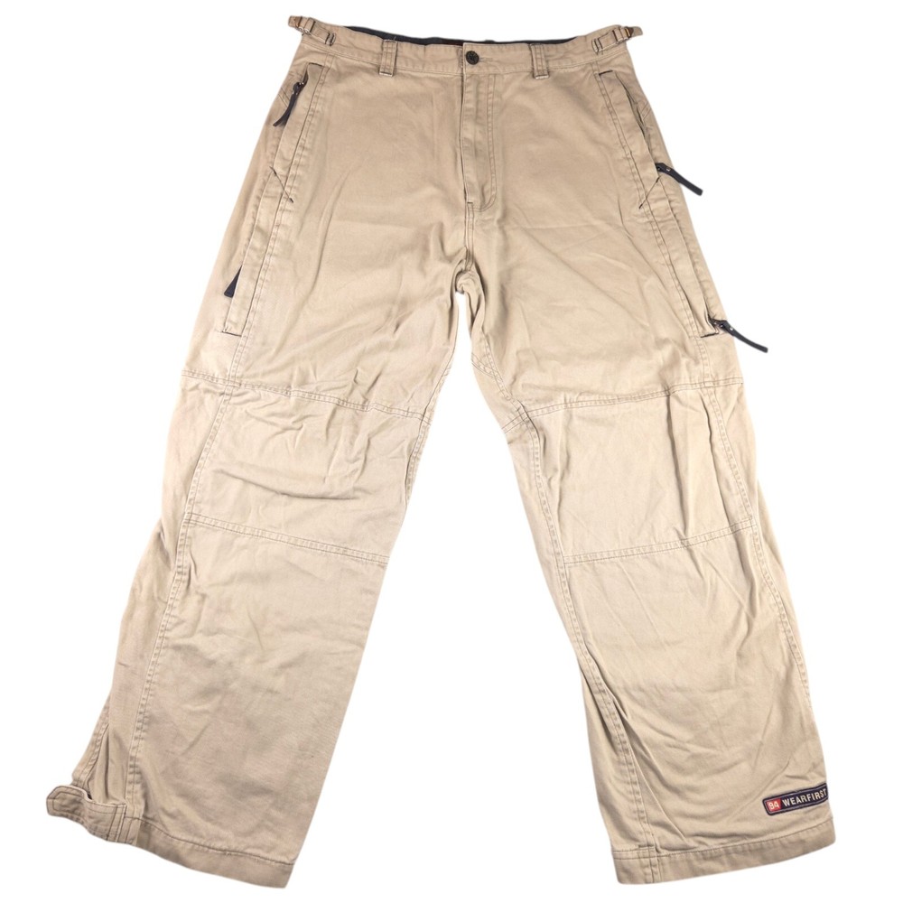 Vintage Y2K Wearfirst Cargo Pants Mens 34x30 Grunge Skate Baggy Cyber Wide Leg