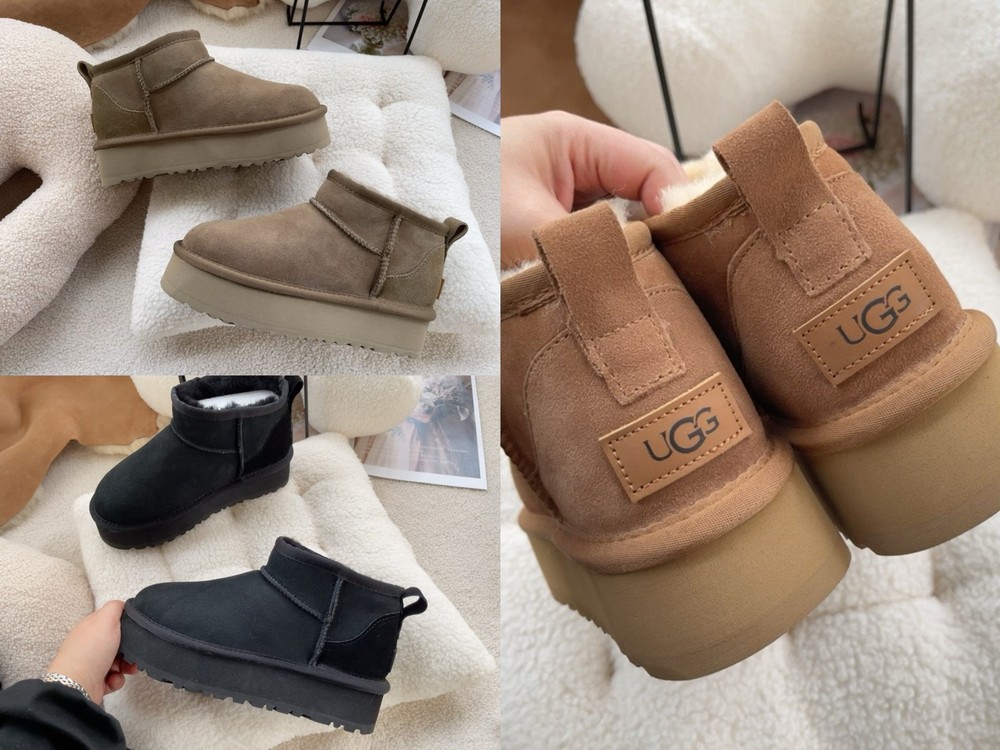 Women's Shoes UGG Tasman CLASSIC MINI PLATFORM Sheepskin Ankle Boots 4cm