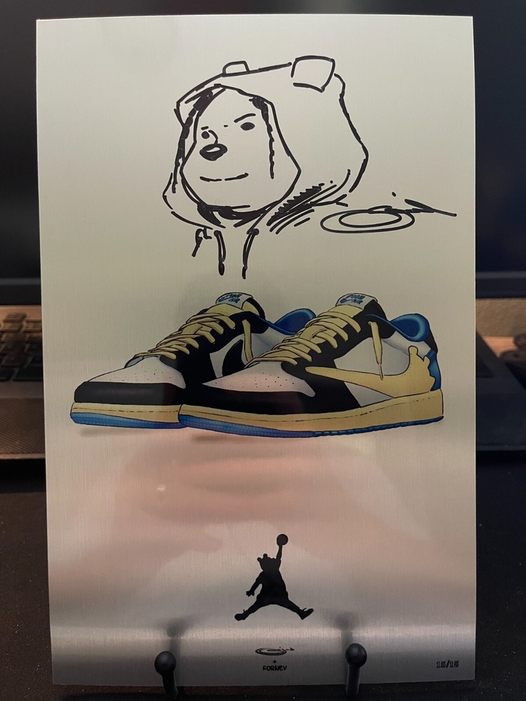 Do You Pooh? Travis Scott Dunks NYCC Metal - Ltd 15/15 - Sig and Remark Sajad