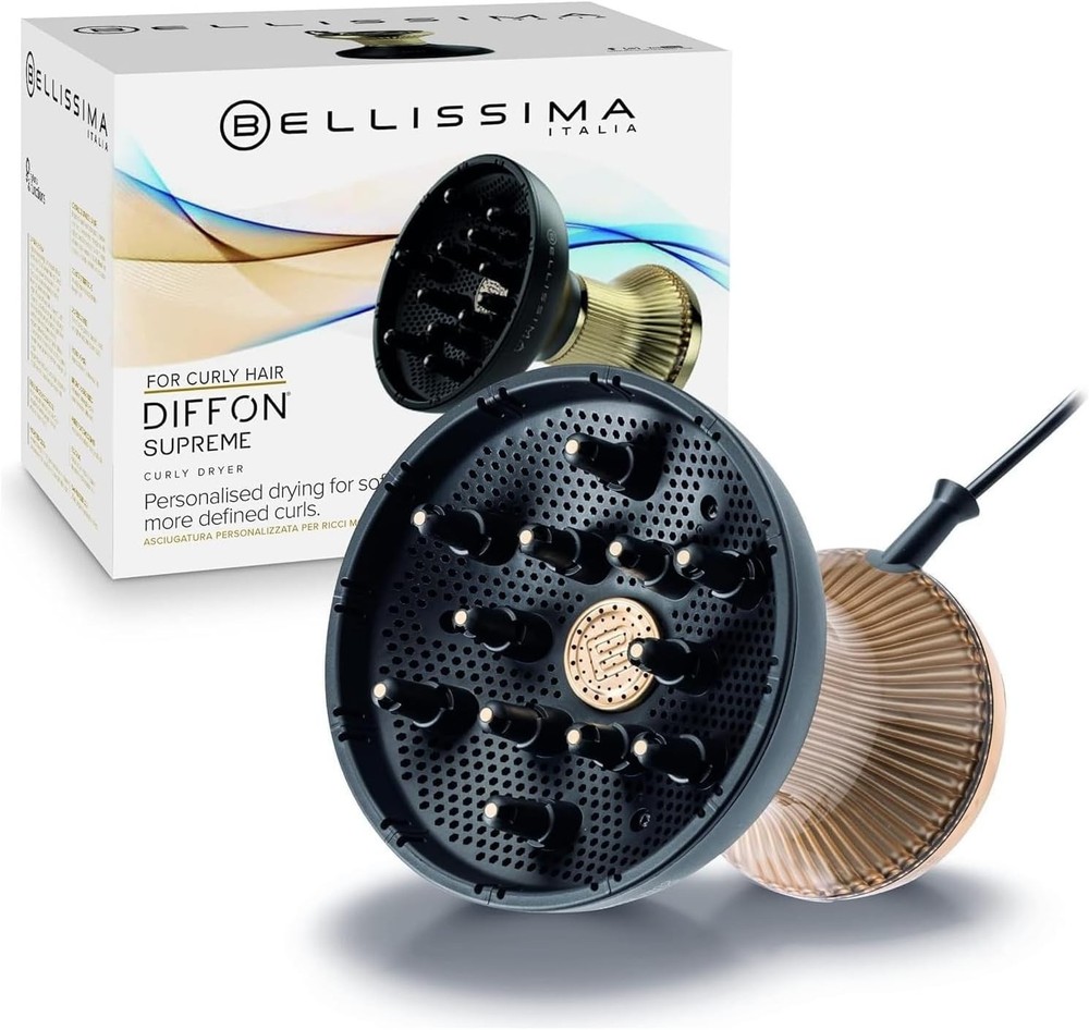 Bellissima Italia Diffon Supreme Diffuser & Curly Hair Dryer XL Diffuser S0605