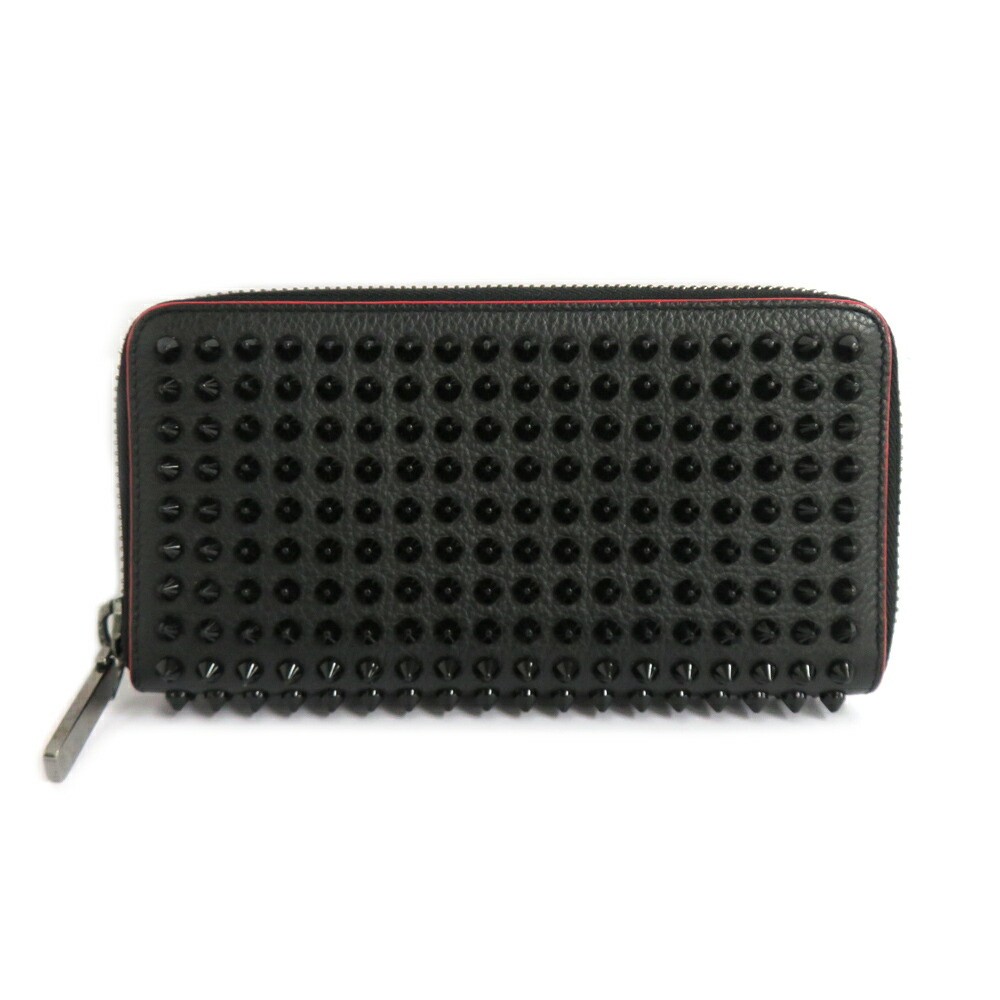Christian Louboutin Panetone Long Wallet Black Studs Pre-Owned Luxury