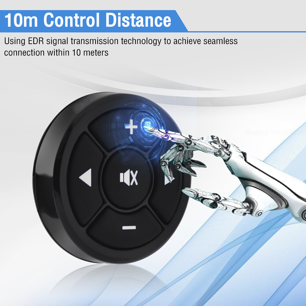 Universal Car Steering Wheel GPS Wireless Smart Button Remote Control 10 Keys