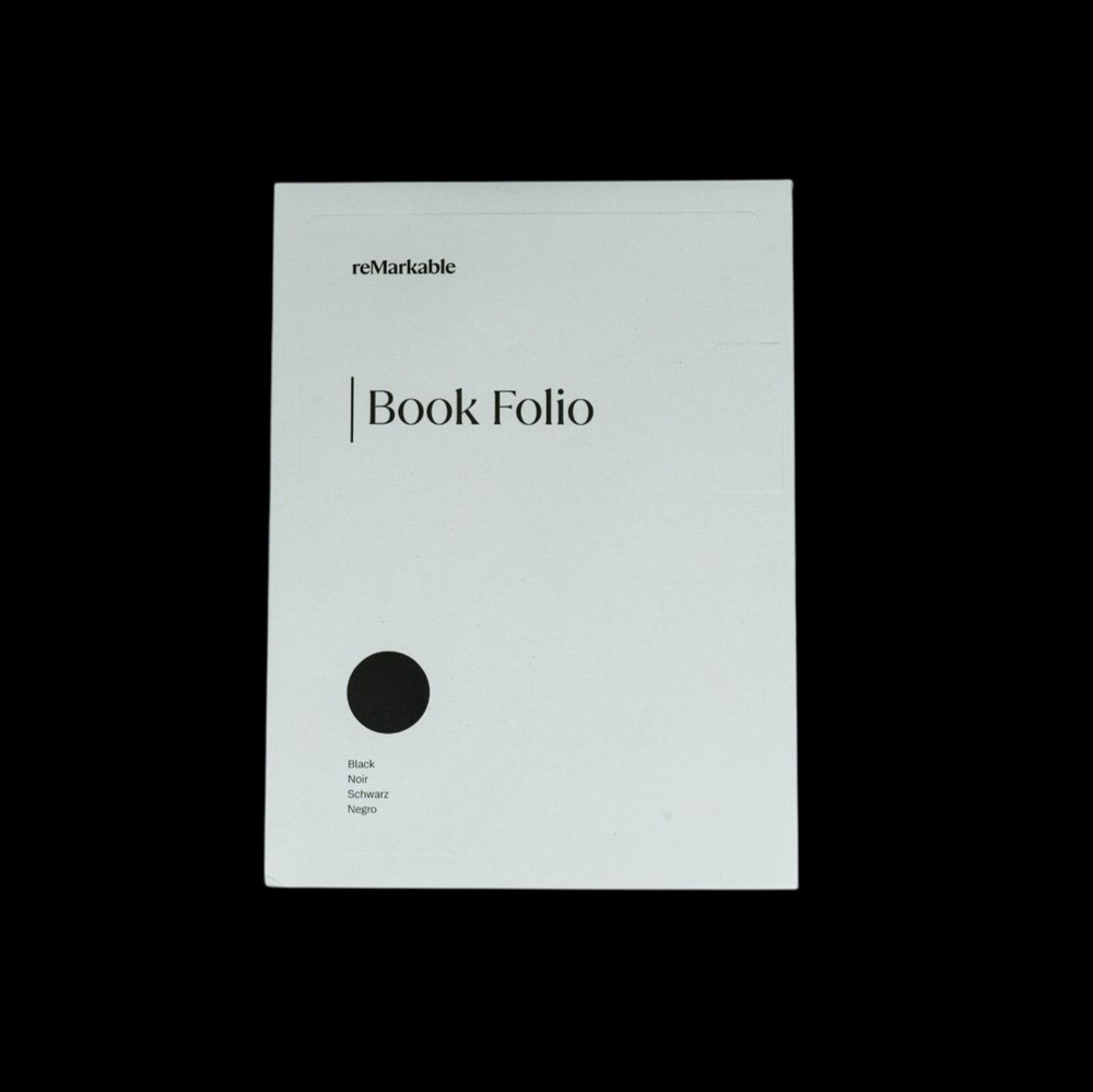 reMarkable 2 Book Folio Black Leather Magnetic Notebook Cover Case NWOT