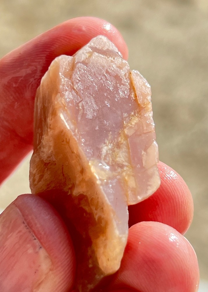 101cts Natural Pink Sunstone Untreated Raw Crystal Specimen