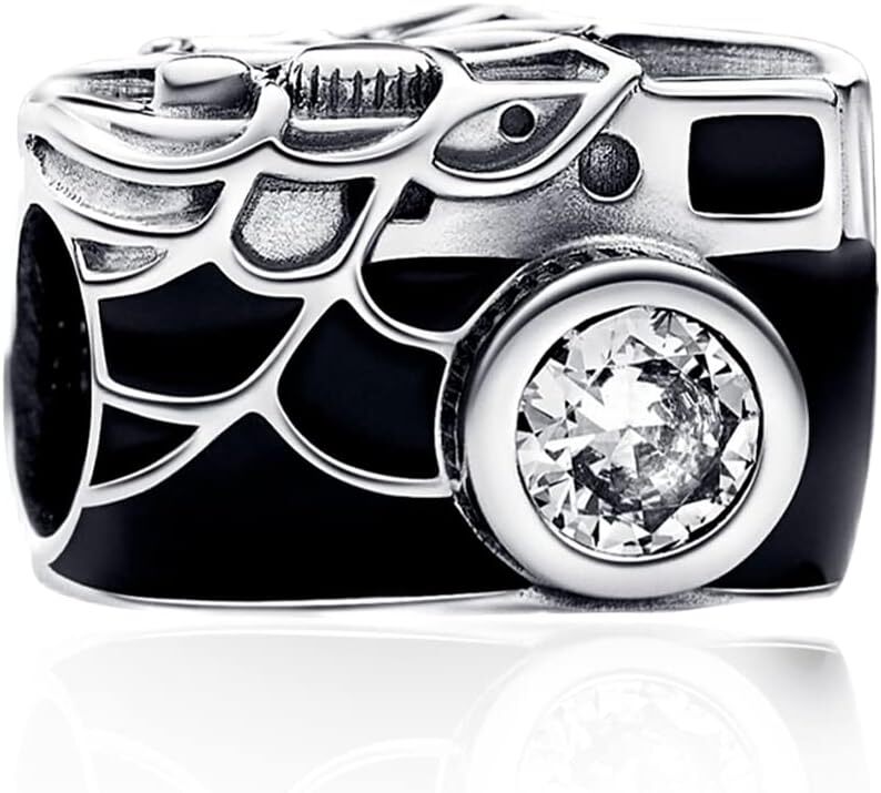 1 pcs Authentic Pandor Camera Spider Man Dangle Charm 925 Sterling Silver Chrism