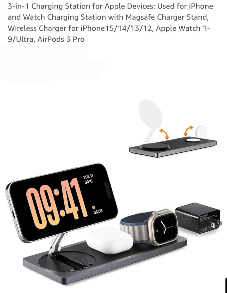 Samba Pad Pro Magnetic 3-in-1 Wireless Charging Station