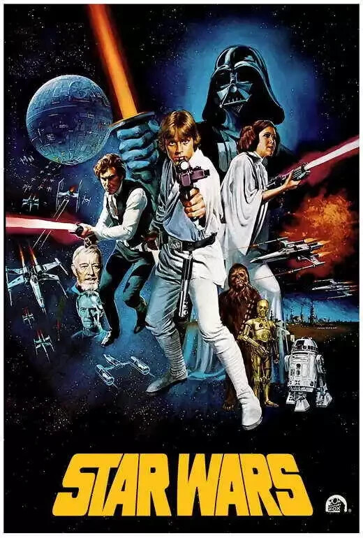 STAR WARS Licensed Movie Poster Theater Size E Officially Licensed USA Brand New
