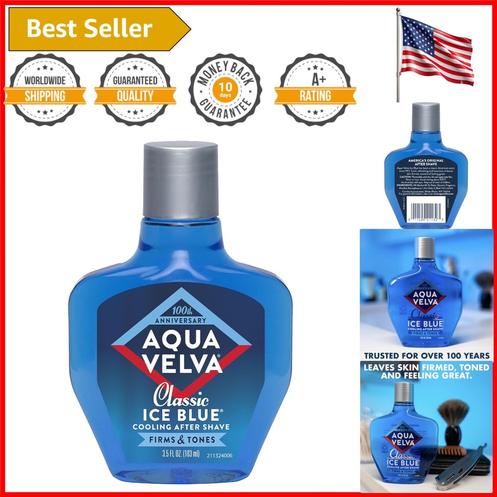 Refreshing Cooling After Shave Lotion with Aloe Vera, 3.5 Fluid Ounces