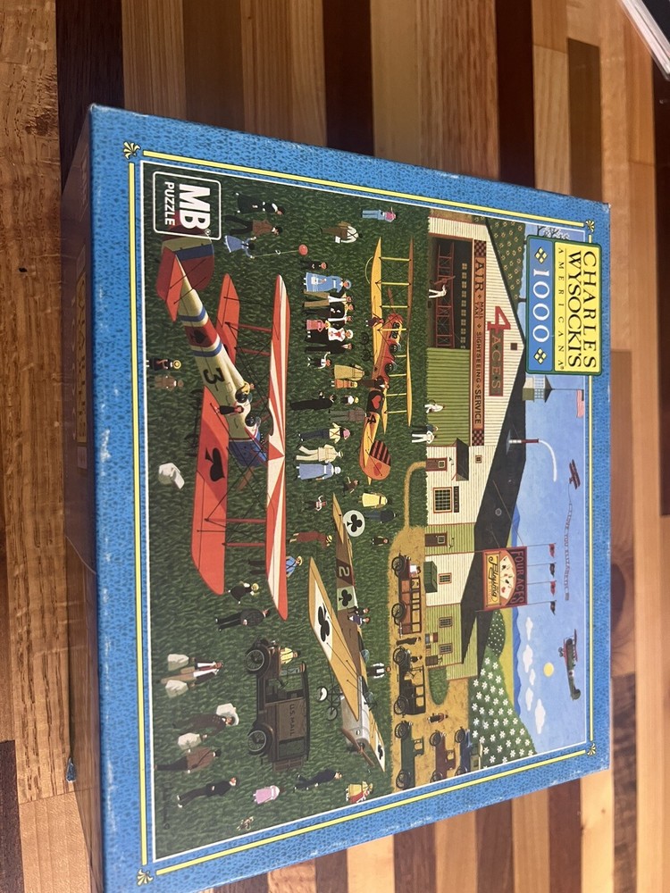 Charles Wysocki Americana Four Aces Flying School Puzzle