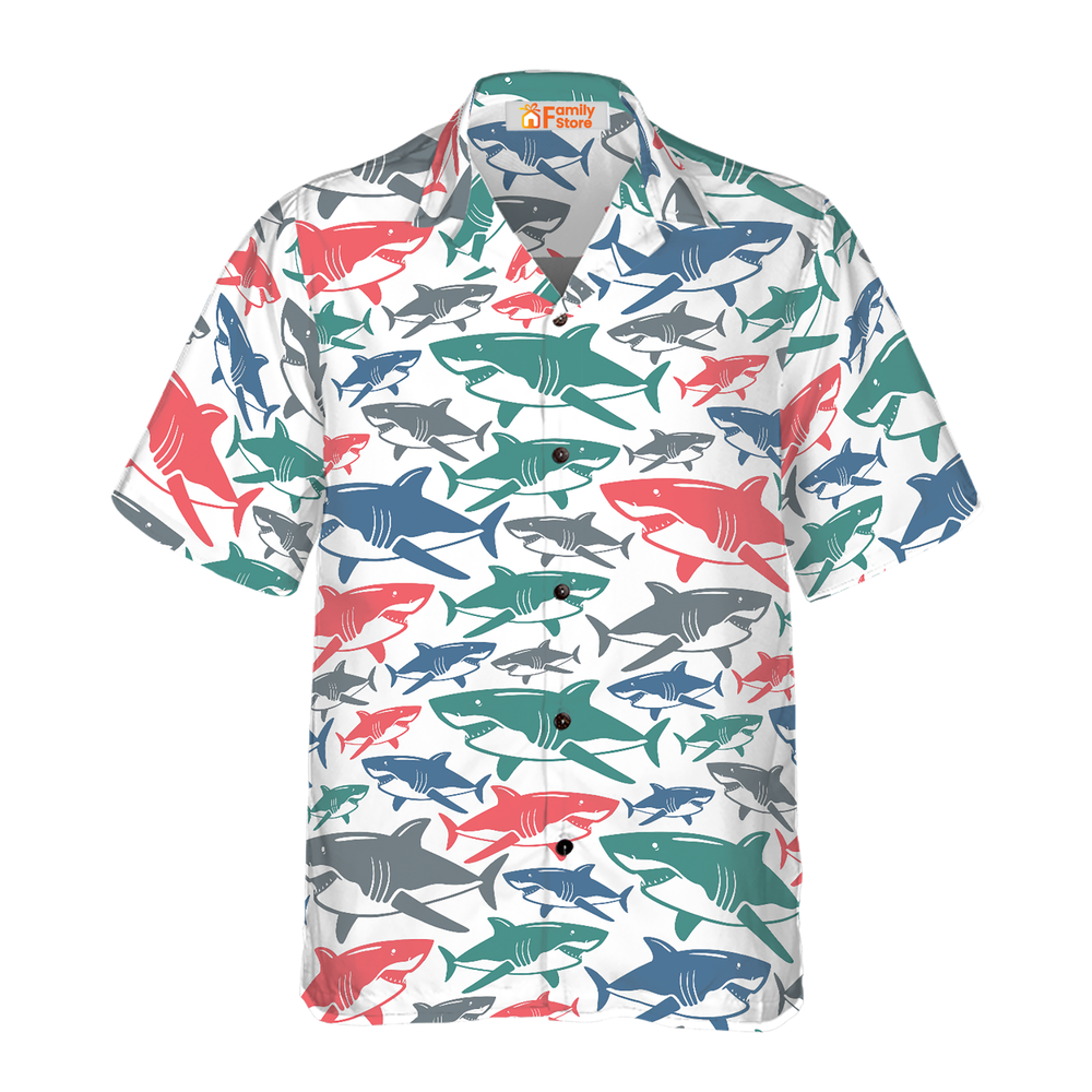 Shark Pattern 14 Hawaiian Shirt